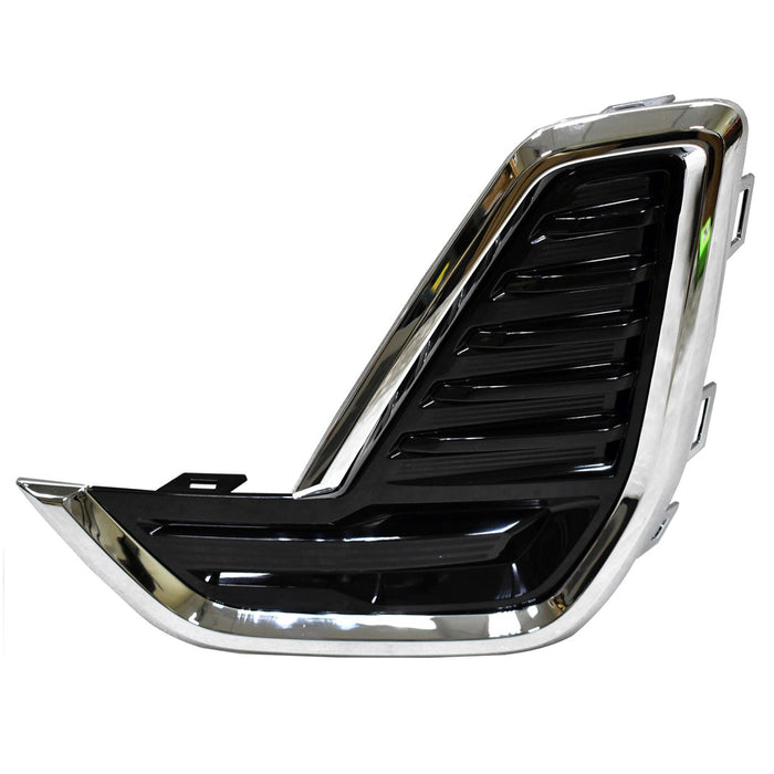 GMC Acadia Front Driver Side Bumper Insert Fog Lamp Opening Cover For Use W/O Fog Lamps Chrome - GM1038249