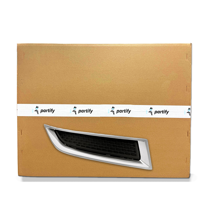 GMC Acadia Lower Grille Passenger Side Outer Upper Matte Black With Chrome Moulding - GM1039155