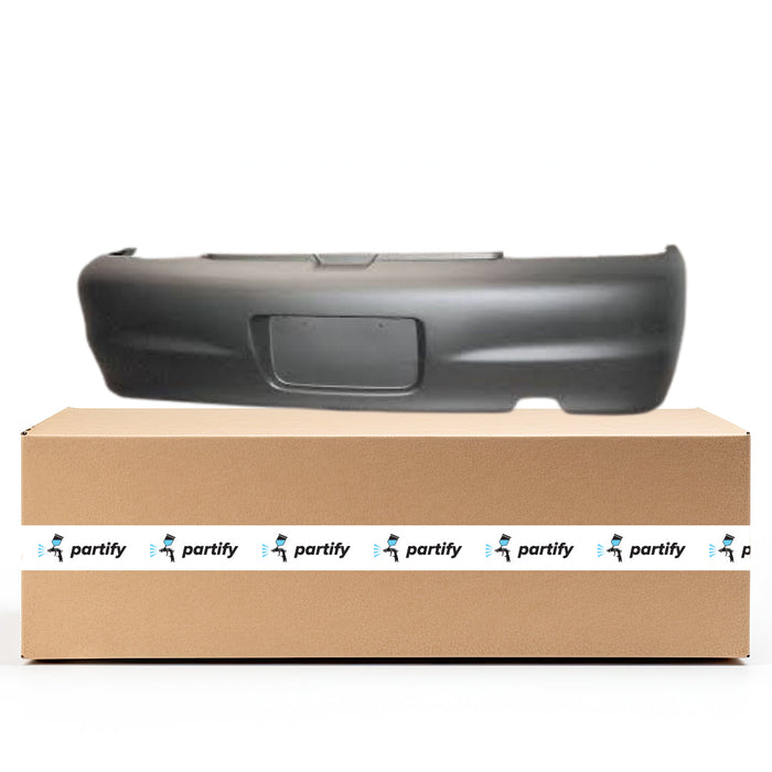 Chevrolet Metro/Pontiac Firefly CAPA Certified Rear Bumper Charcoal Gray Textured 2 Door Hatchback - GM1100558C