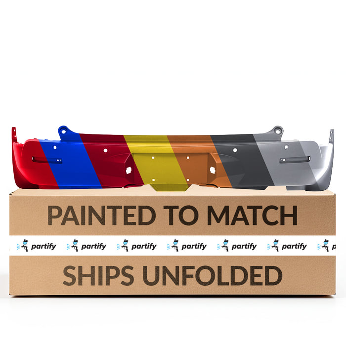 Parachoques trasero OEM para Chevrolet Traverse con orificios para sensores y 7 escapes dobles - 20969837