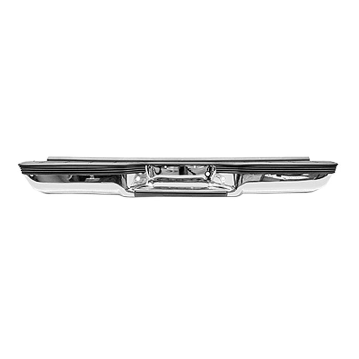 Chevrolet C1500/C2500/C3500/K1500/K2500/K3500/GMC C1500/C2500/C3500/K1500/K2500/K3500 Rear Bumper Assembly Includes Pads/Brackets/Hardware/Lic. Lamp Bright - GM1101109