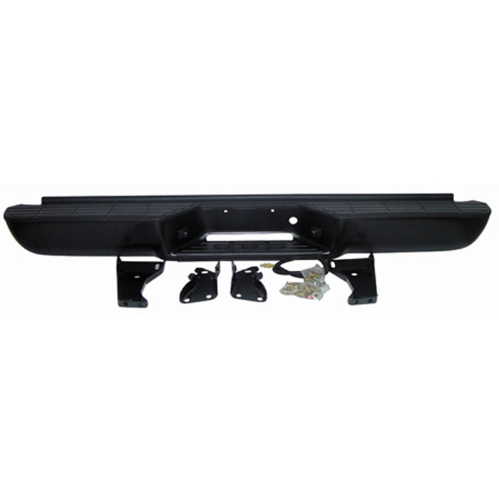 Chevrolet C1500/C2500/C3500/K1500/K2500/K3500/GMC C1500/C2500/C3500/K1500/K2500/K3500 Rear Bumper Assembly Includes Pads/Brackets/Hardware/Lic. Lamp - GM1101110