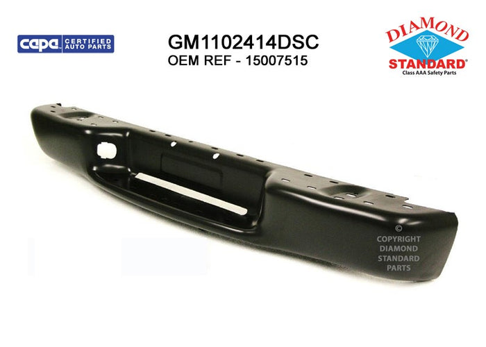 Chevrolet S10/GMC Sonoma Rear Bumper Face Bar - GM1102414