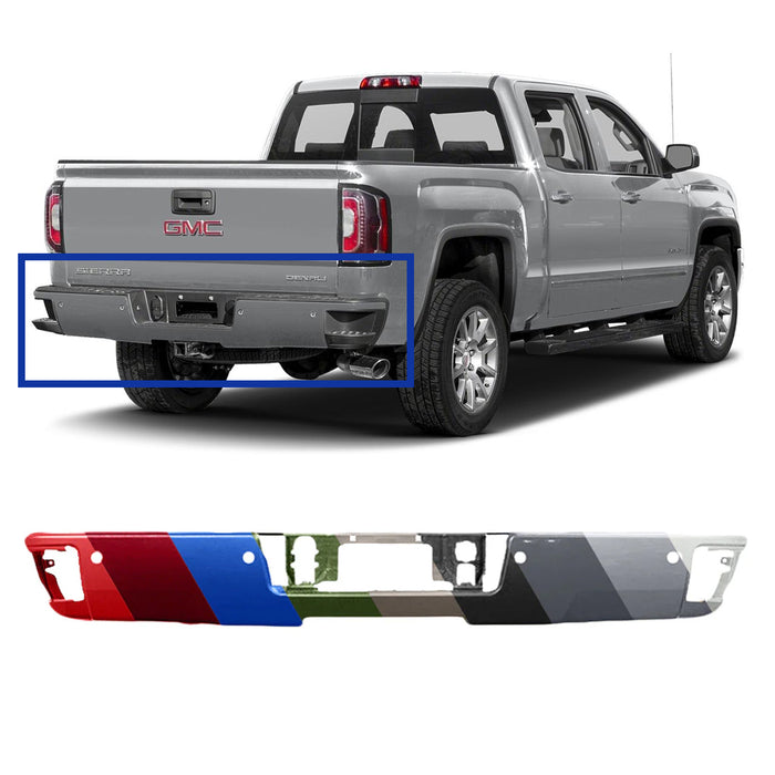 Chevrolet Silverado/GMC Sierra 1500/2500/3500 CAPA Certified Rear Bumper With Sensor Holes - GM1102563C