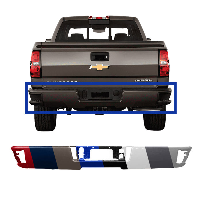 Chevrolet Silverado/GMC Sierra 1500/2500/3500 CAPA Certified Rear Bumper Without Sensor Holes - GM1102565C