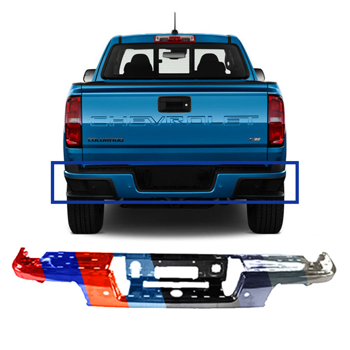 Chevrolet Colorado/GMC Canyon CAPA Certified Rear Bumper With Sensor Holes - GM1102567C