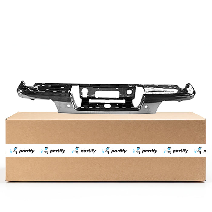 GMC Canyon/Chevrolet Colorado Rear Bumper Face Bar W/Parking Sensors Chrome - GM1102568