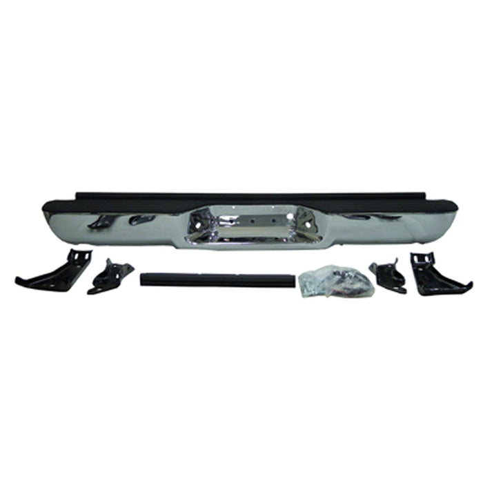 Chevrolet C1500/C2500/C3500/K1500/K2500/K3500/GMC C1500/C2500/C3500/K1500/K2500/K3500 Rear Bumper Assembly W/O Strip W/Oem Type Brackets Bright Extended Cab Pickup/Standard Cab Pickup - GM1103135