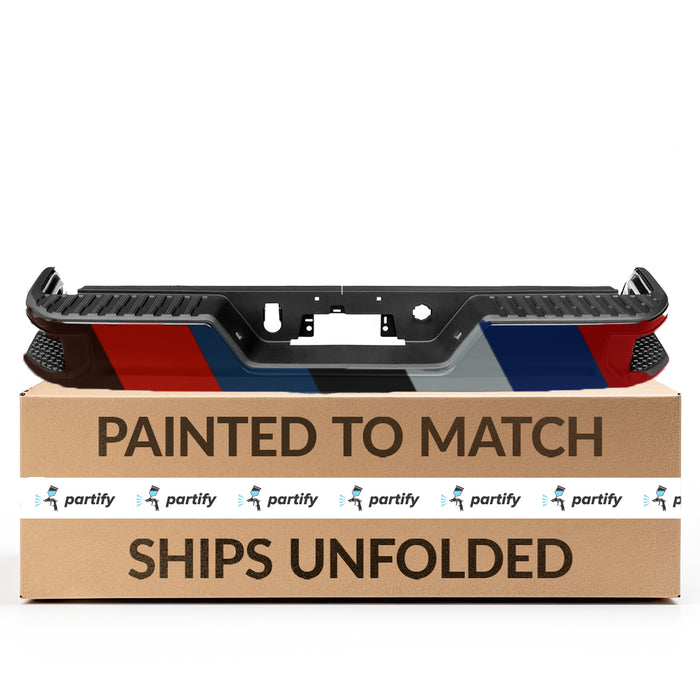 Chevrolet Silverado/GMC Sierra 1500 Single Exhaust Rear Bumper Assembly Without BSD Without Hitch With Lic Lamps - GM1103208