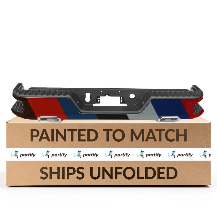 Chevrolet Silverado/GMC Sierra 1500 Dual Exhaust Rear Bumper Assembly; without BSD; without Hitch; with Lic Lamps - GM1103210