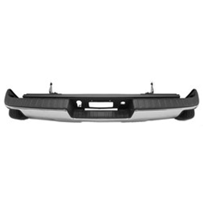 Chevrolet Silverado 1500/1500 LD/2500/3500/GMC Sierra 1500/Sierra 1500 Limited/Sierra 2500/Sierra 3500 Rear Bumper Assembly W/Corner Step W/O Parking Sensors W/O Sensor Harness Chrome - GM1103220