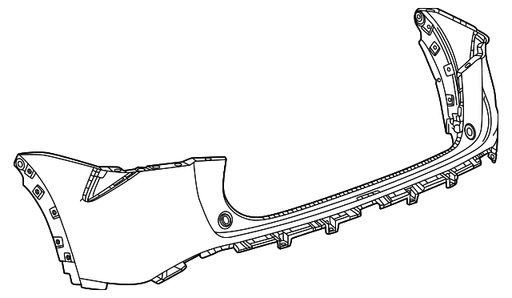 Chevrolet Trax Rear Bumper Without Blind Spot Detection - GM1114141