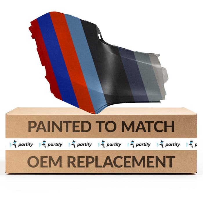 Cadillac XT5 CAPA Certified Rear Driver Side Bumper End Without Sensor Holes & With Blind Spot Bracket - GM1116108C