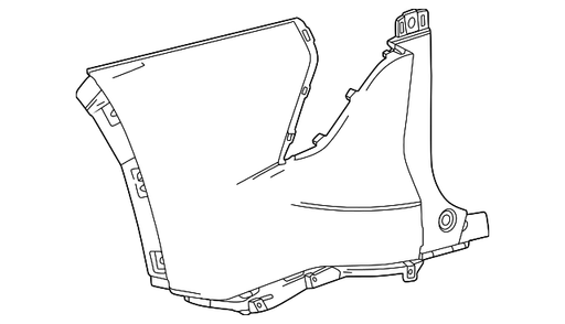 Chevrolet Traverse High Country/LT/RS/Z71 Rear Bumper High Country - GM1117127