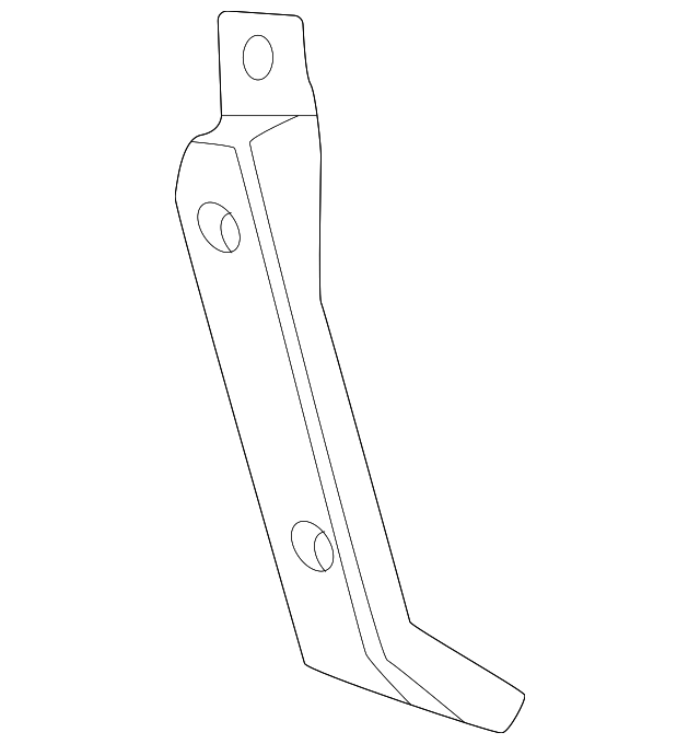 GMC Terrain Elevation/Lower Fascia/Side Front Bumper Support Without Trailer Hitch - GM1142138