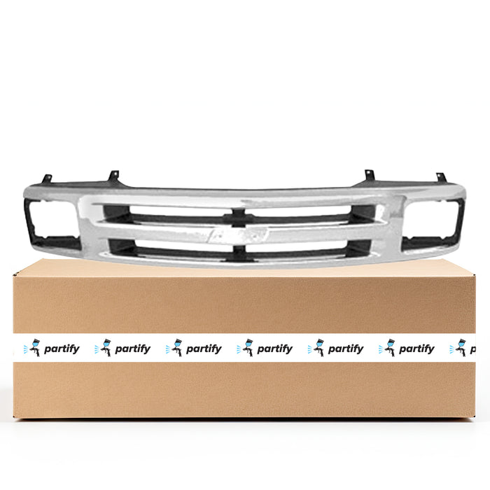 Chevrolet Blazer/S10 LS Grille W/Sealed Beam Headlamps Bright Assembly - GM1200224