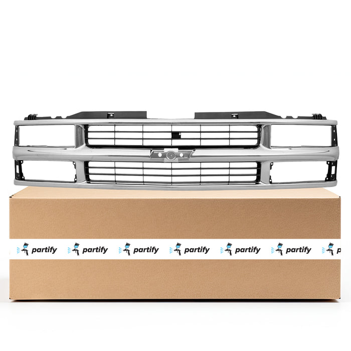 Chevrolet Blazer/C1500/C1500 Suburban/C2500/C2500 Suburban/C3500/K1500/K1500 Suburban/K2500/K2500 Suburban/K3500/Tahoe Grille W/Composite Lamps Bright Assembly - GM1200238