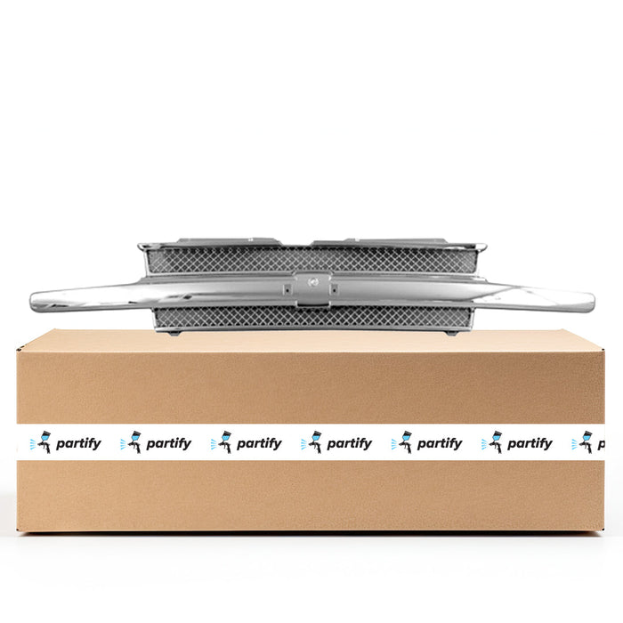 Chevrolet Trailblazer CAPA Certified Grille W/O Headlamp Washers All Chrome Assembly - GM1200483C