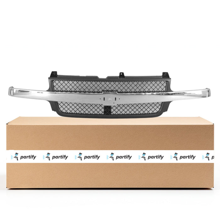 Chevrolet Silverado 2500 HD/3500 CAPA Certified Grille Black Assembly - GM1200523C
