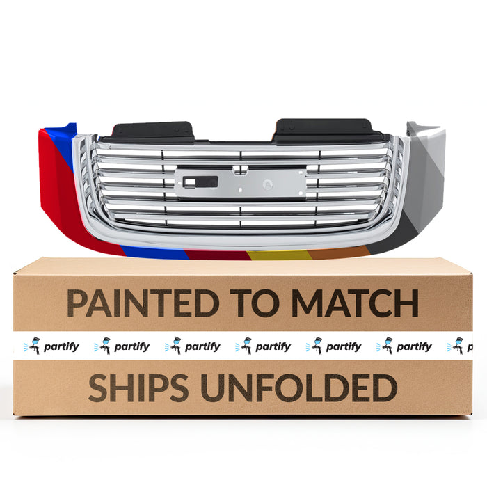 GMC Envoy Grille Chrome Black With Black Frame Without H/L Washer Hole - GM1200604