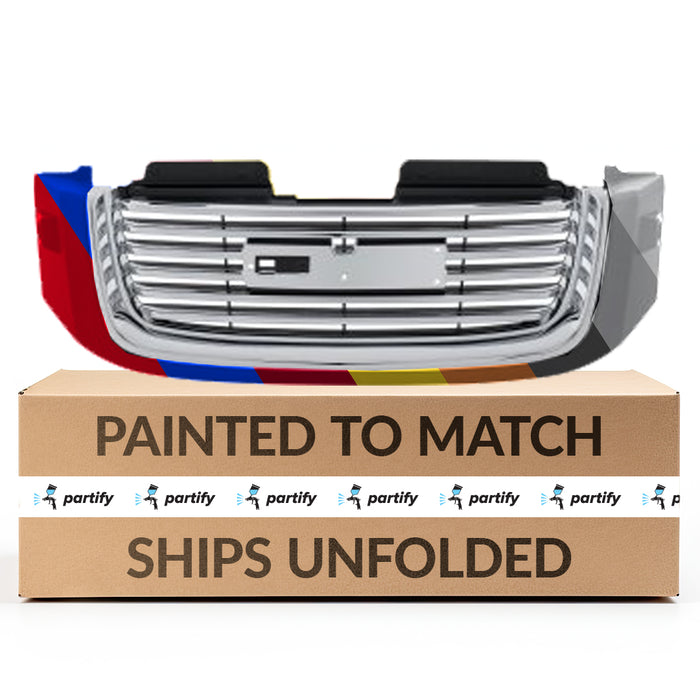 GMC Envoy Grille Chrome Black With Black Frame With H/L Washer Hole - GM1200605