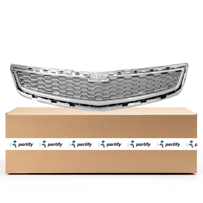 Parrilla central para Chevrolet Malibu LTZ, gris plateado con moldura cromada - GM1200649