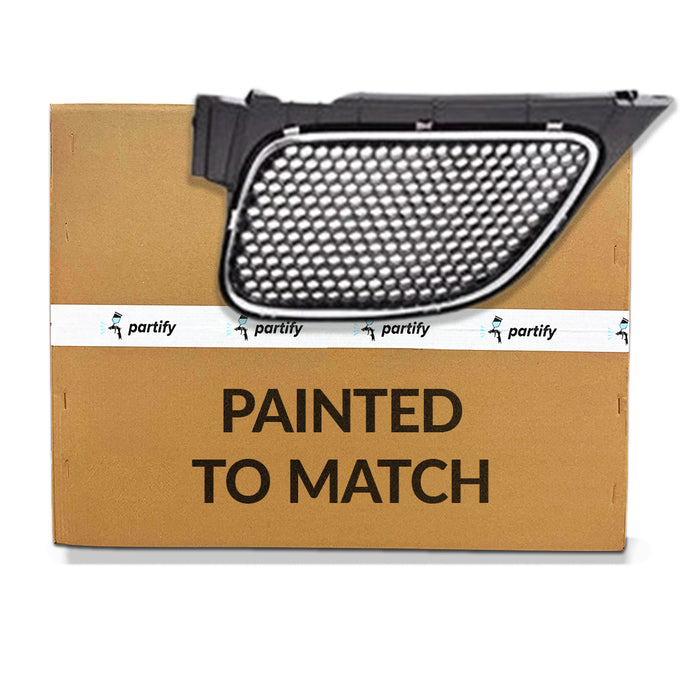 Pontiac Vibe OEM Grille Driver Side Upper Matte-Dark Gray With Chrome Moulding - 88973371