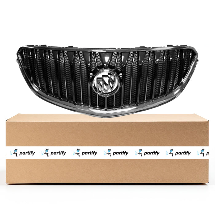 Buick Enclave Grille Without Emblem Chrome And Black - GM1200669