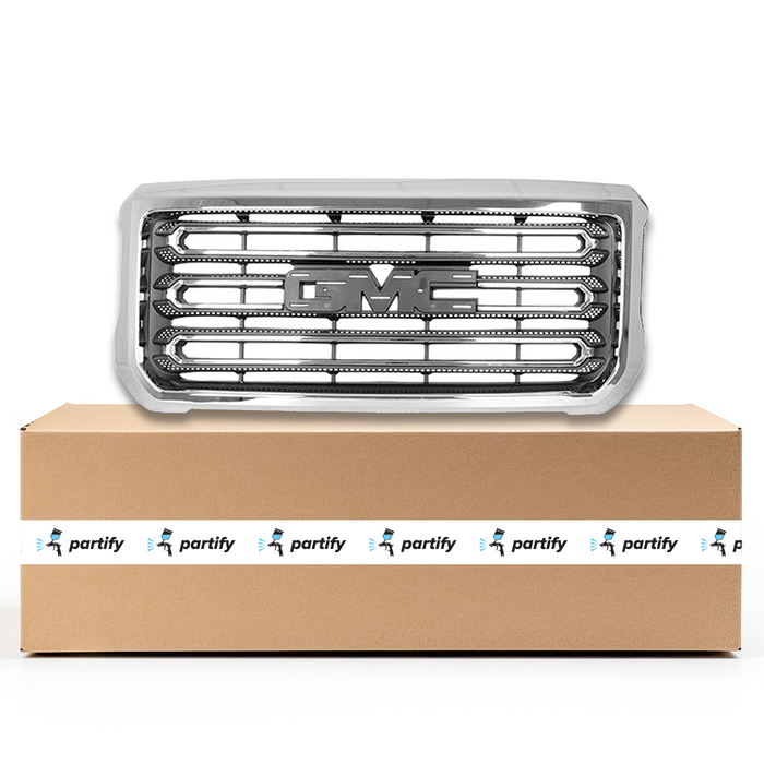 GMC Pickup GMC Sierra 2500 Grille Without Moulding Base/Sle Model Matte Dark Gray - GM1200689