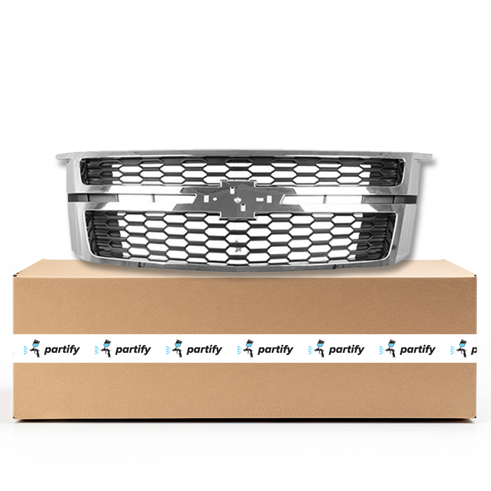 Chevrolet Suburban OEM Grille Black/Chrome Exclude Ltz/Off-Road - 84724083