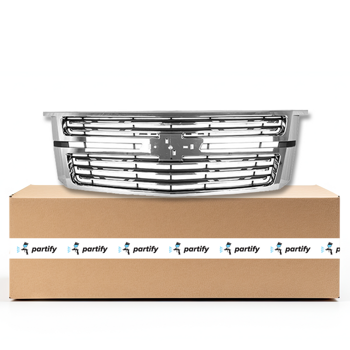 Chevrolet Suburban CAPA Certified Grille With Chrome Insert/Chrome Moulding - GM1200704C
