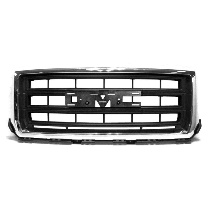 GMC Sierra 1500 Base CAPA Certified Grille Chrome Surround/Black Insert Assembly - GM1200711C