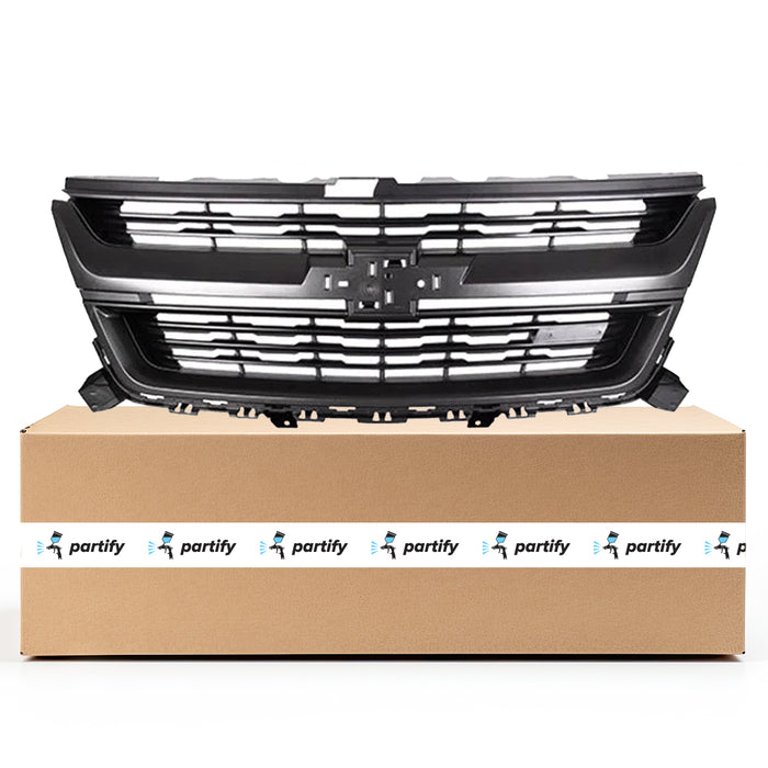 Parrilla negra mate con marco gris para Chevrolet Colorado, modelo Z-71 (sin edición Centennial) - GM1200746C