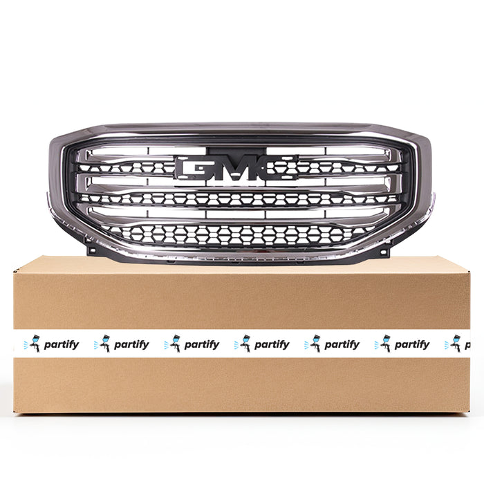 GMC Acadia SLE/SLT Grille W/Chrome Surround W/O All Terrain Pkg Assembly - GM1200752