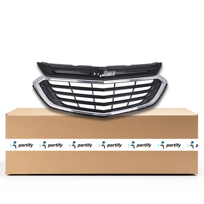 Chevrolet Equinox Grille Matte Black With Chrome Frame L/Ls/Lt Without Sport Package - GM1200760