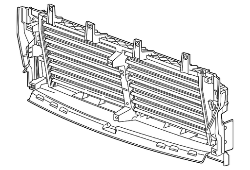 Chevrolet Silverado 1500 High Country/LT/LT Trail Boss/LTZ/RST/Shutter Assy Grille Air Intake High Country 6 Cyl 3.0L With Turbo - GM1206166