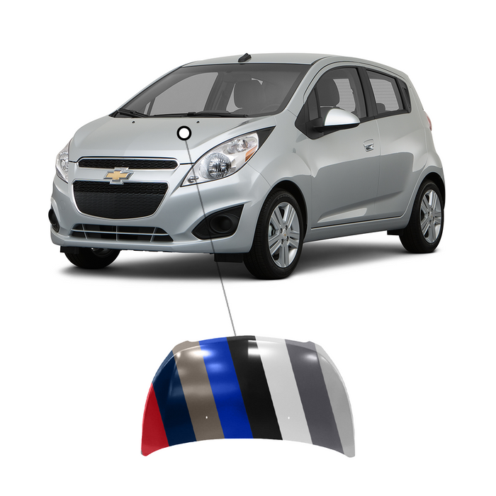 Pair Front Fenders For 2013-2015 Chevrolet Spark - Driver & Passenger Side Primed