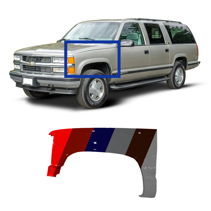 GMC Suburban/Yukon/Sierra 2500/3500, Chevrolet Tahoe/Suburban/Blazer CAPA Certified Driver Side Fender - GM1240132C