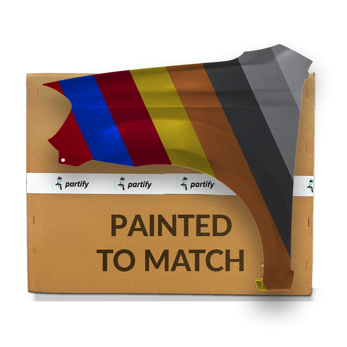 Guardabarros del lado del conductor con certificación CAPA para Chevrolet Aveo Sedán, sin orificio para luz de posición - GM1240355C