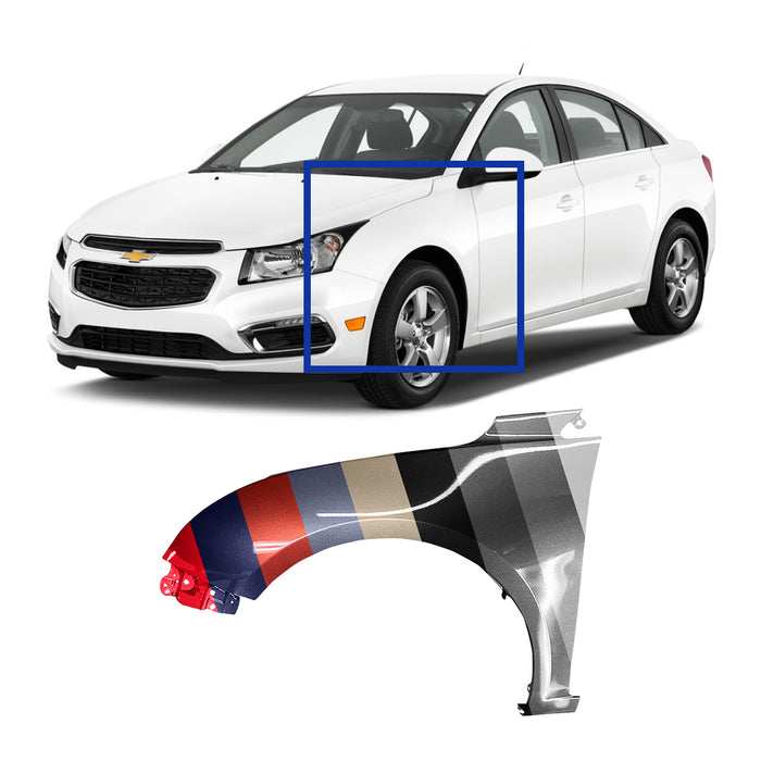 Chevrolet Cruze/Cruze Limited CAPA Certified Driver Side Fender Without Side Light Hole - GM1240370C