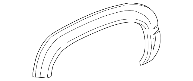 Chevrolet/GMC Blazer/C1500/C1500 Suburban/C2500/C2500 Suburban/C3500/K1500/K1500 Suburban/K2500/K2500 Suburban/K3500/Tahoe/Yukon Except Denali/Plastic Flare Wheel Arch Molding Base - GM1291115