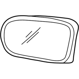 Passenger Side Door Mirror Glass image