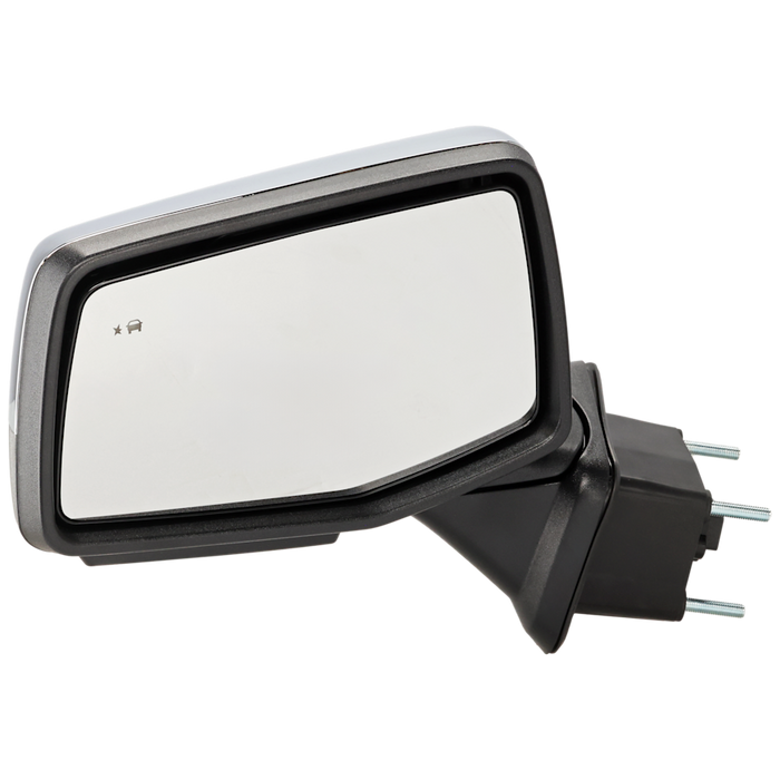 Chevrolet Silverado 1500/1500 LTD Driver Side Door Mirror Std Pwr Folding W/O S/V Camera W/Bsd W/Cover Chrome Assembly - GM1320591