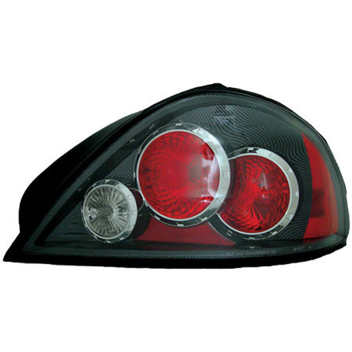 Pontiac Grand Am Tail Light Set W/Clear Lens W/Carbon Fiber Painted Housing Includes Wiring Harness - GM2811168