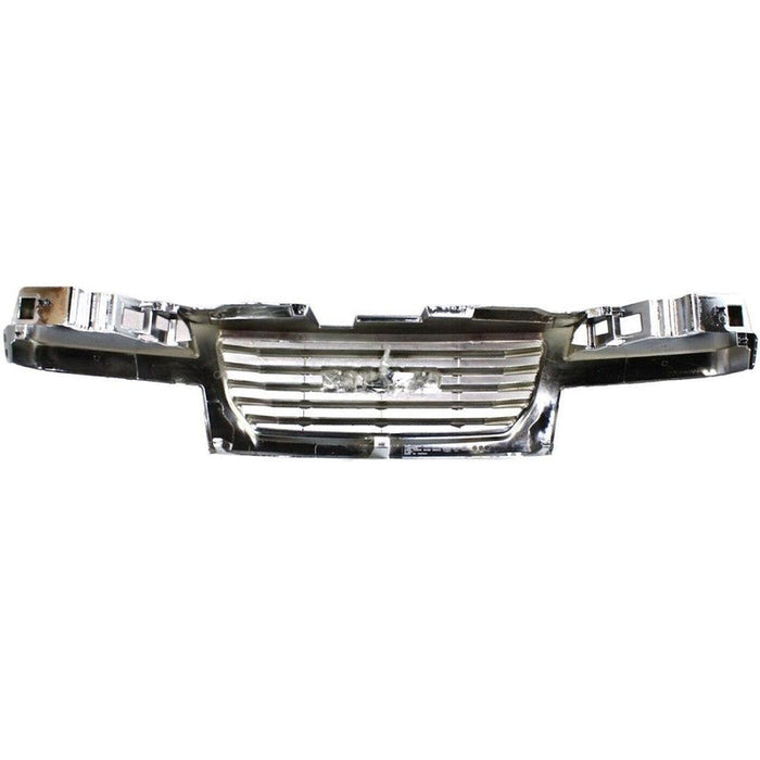 2004-2012 GMC Canyon Grille Chrome Frame With Black Center - GM1200530-Partify-Painted-Replacement-Body-Parts