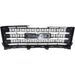 2011-2014 GMC Pickup GMC Sierra 2500 3500 Grille Matte-Dk Gray With Chrome Moulding 2500/3500 - GM1200633-Partify-Painted-Replacement-Body-Parts