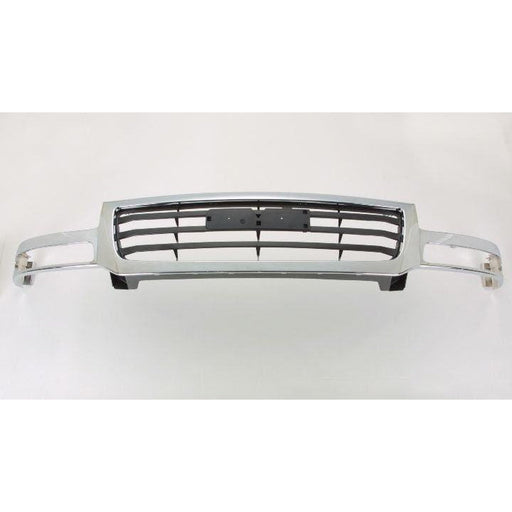 2003-2007 GMC Pickup GMC Sierra Denali Grille Chrome Black - GM1200475-Partify-Painted-Replacement-Body-Parts