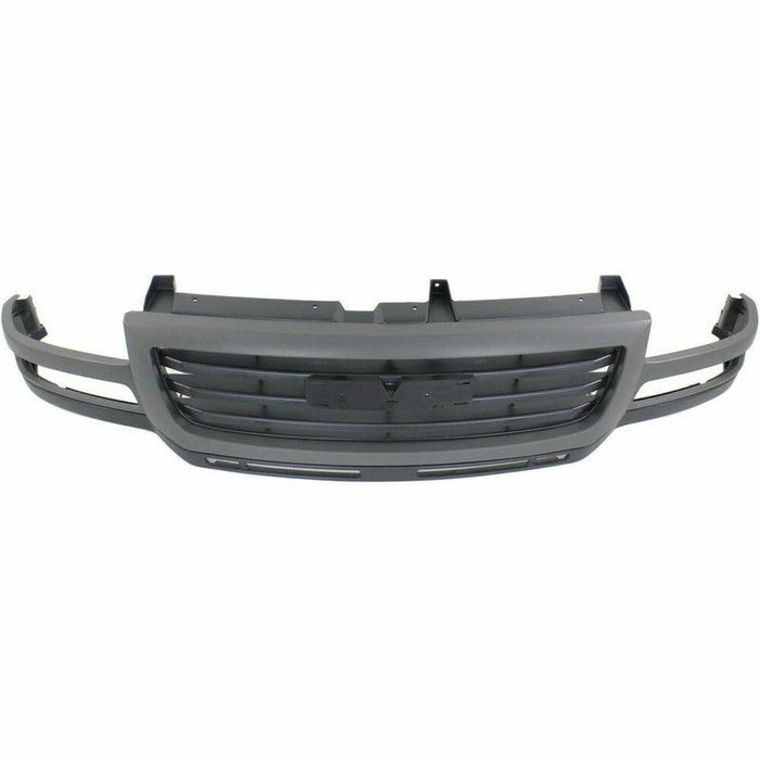 2003-2007 GMC Pickup GMC Sierra Grille PTM Black With Gray Moulding 2500Hd/3500 - GM1200627-Partify-Painted-Replacement-Body-Parts