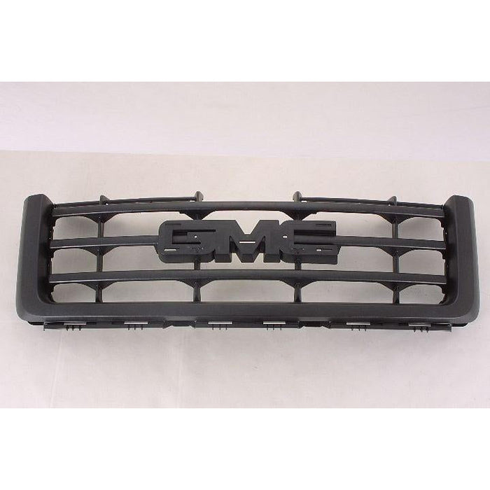 GMC Pickup GMC Sierra Hybrid CAPA Certified Grille Matte Black 3 Horizontal Black Bars With Black Frame Exclude Denali - GM1200583C