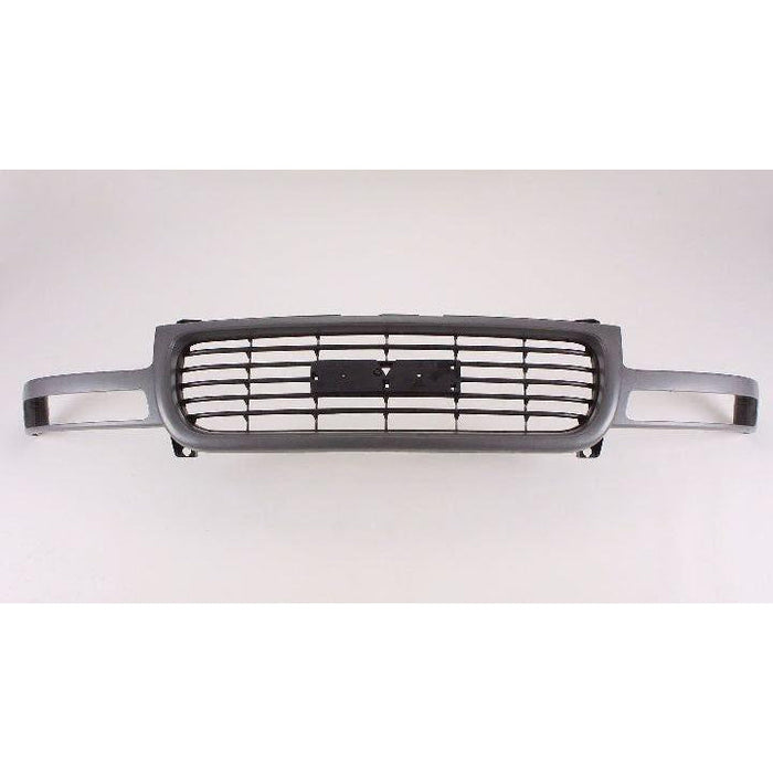 GMC Yukon CAPA Certified Grille Black Horizontal Bars With Textured Gray Frame - GM1200429C